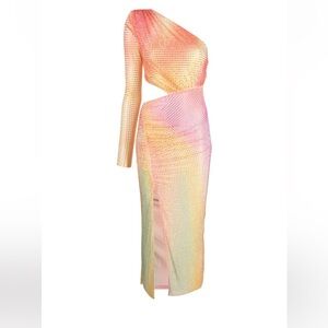 Self portrait embellished rhinestone dress.